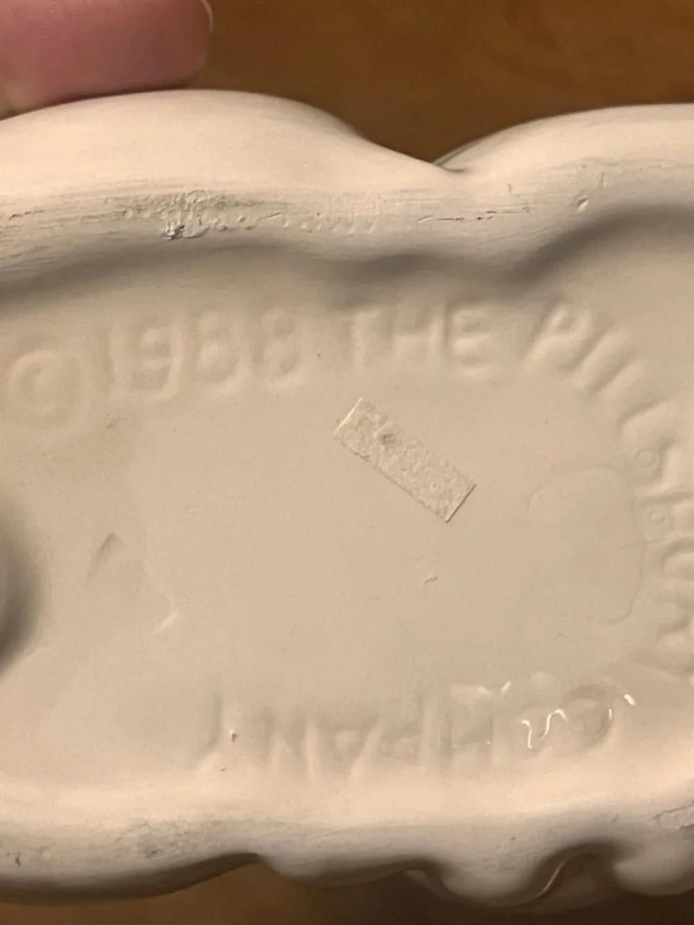 The Pillsbury Company White Porcelain Doughboy Napkin Holder 1988